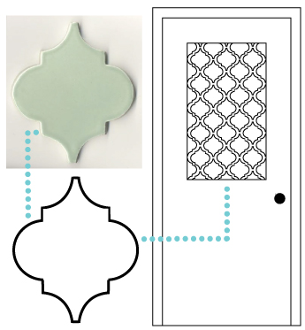 decorar una puerta con vinilo efecto acido