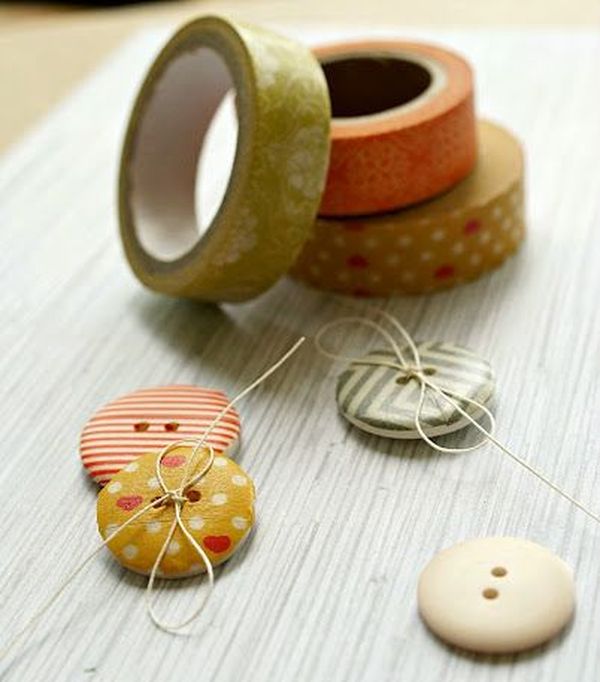 reciclar con washi tape objetos