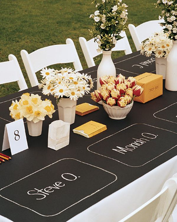 vinilo pizarra para decorar fiestas