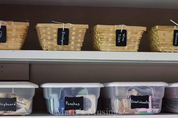 organizar con etiquetas de vinilo pizarra