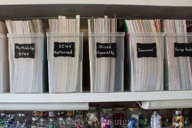 organizar con etiquetas de vinilo pizarra