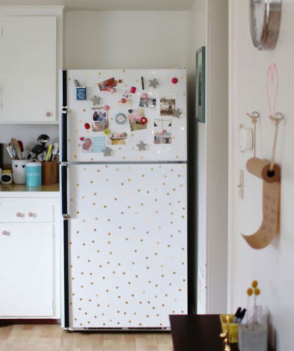 ideas para decorar el frigorífico con vinilo adhesivo