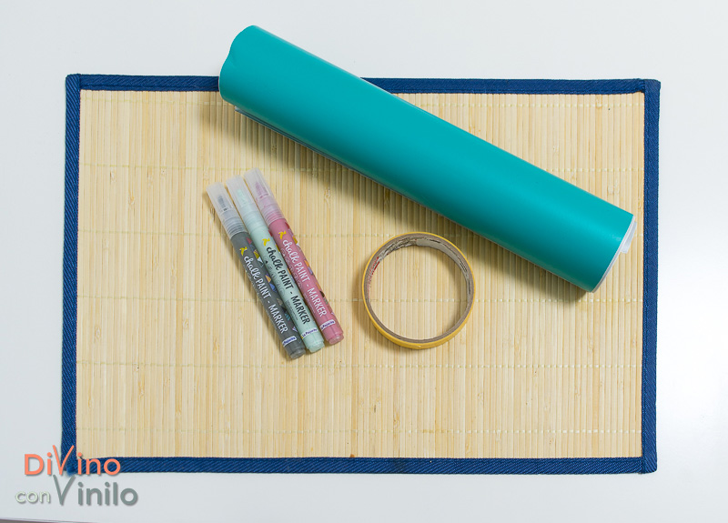 cómo hacer una plantilla de vinilo para personalizar un mantel