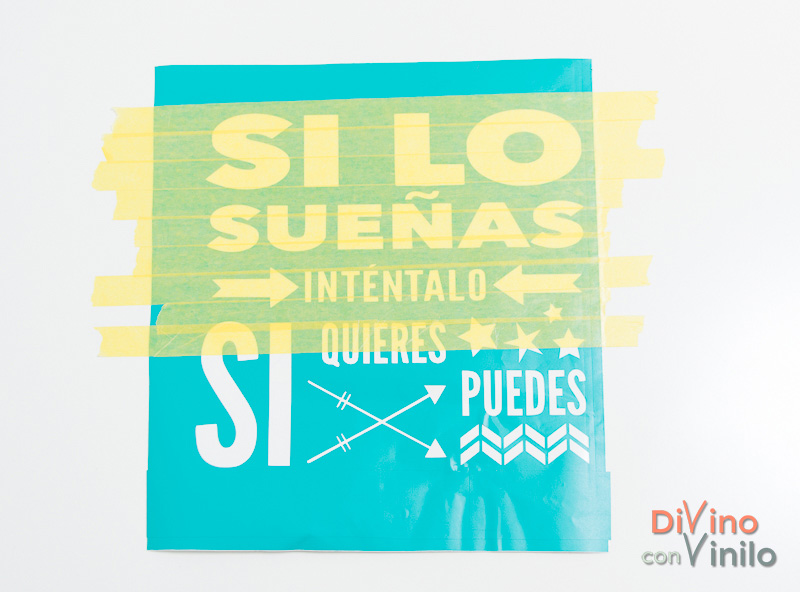 cómo hacer una plantilla con vinilo