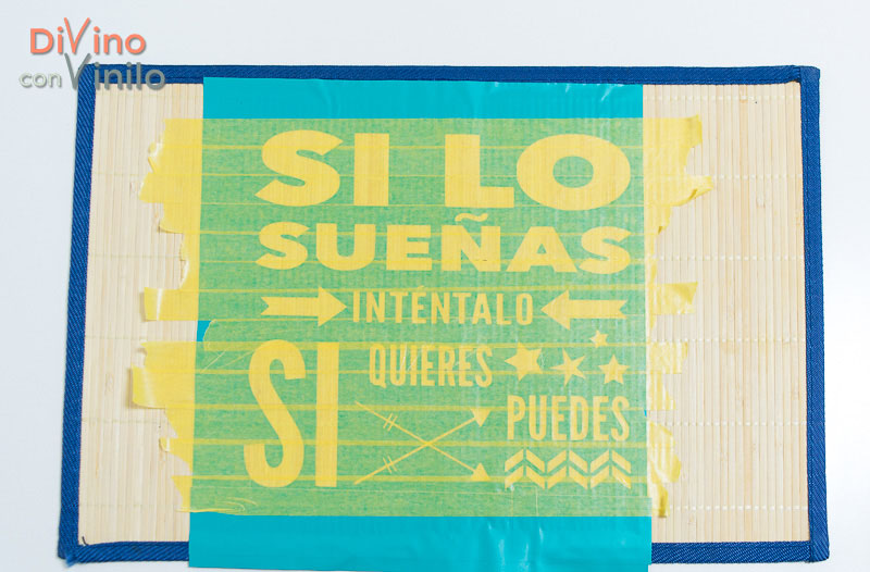 cómo hacer una plantilla con vinilo autoadhesivo