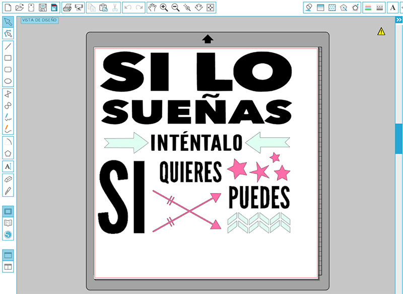 diseñar plantillas de vinilo con la Silhouette