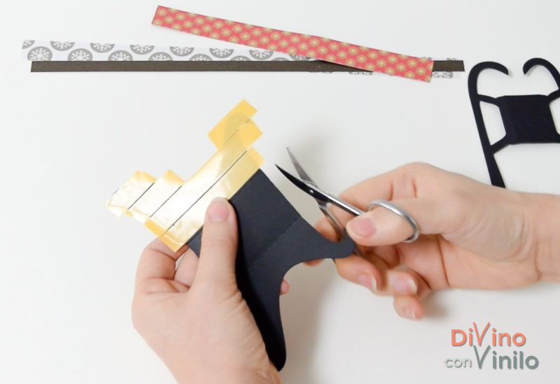 cómo hacer una pizarra con trineo forrada con vinilo pizarra