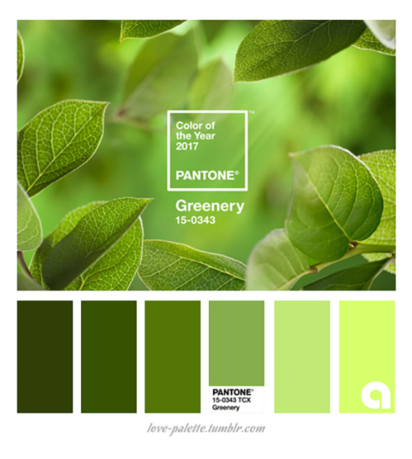 Greenery, color Pantone del 2017
