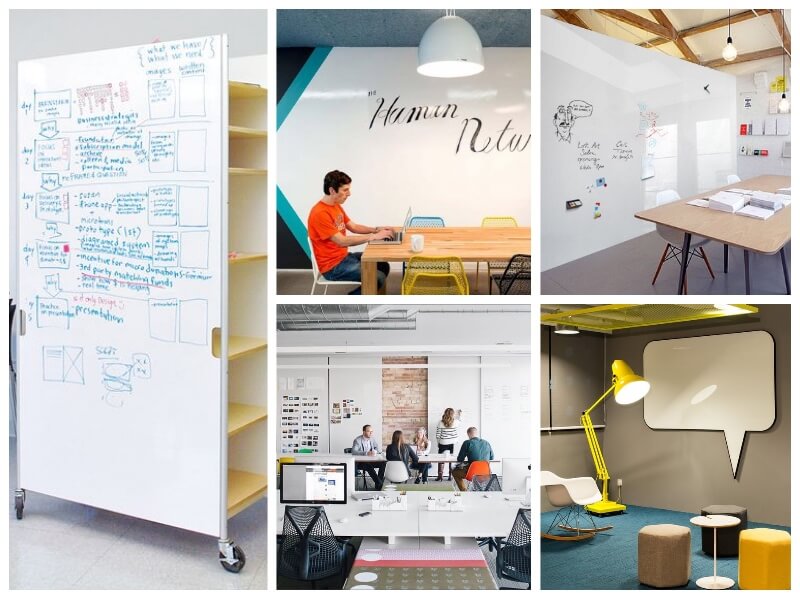 vinilo pizarra vileda en la oficina