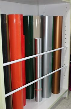 organizar vinilos en el interior de un armario