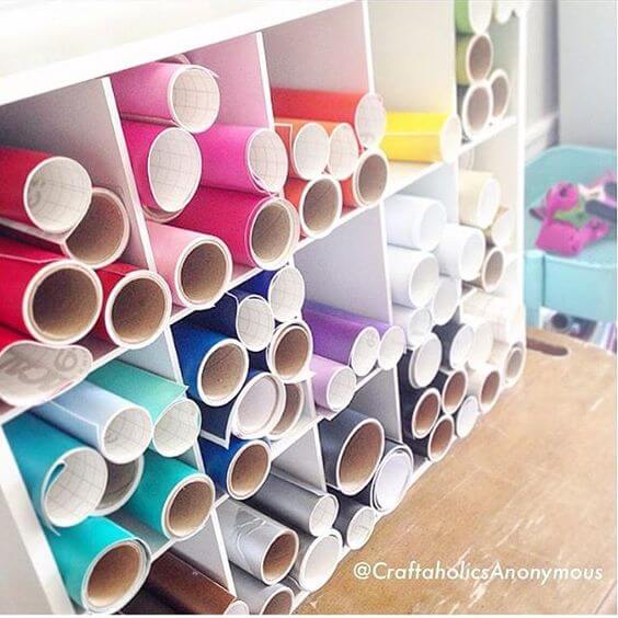organizar vinilos en un mueble