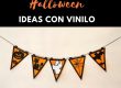 ideas para Halloween con vinilo