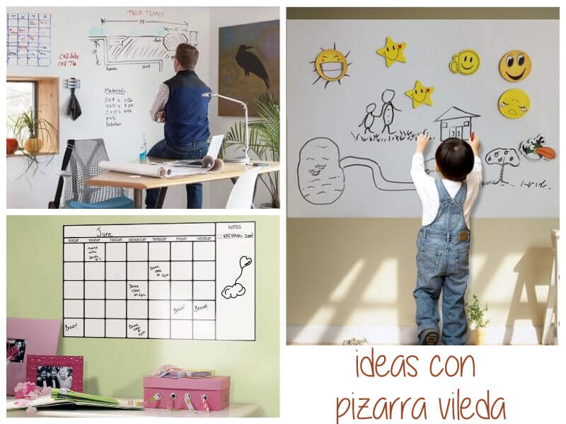 ideas con vinilo pizarra vileda