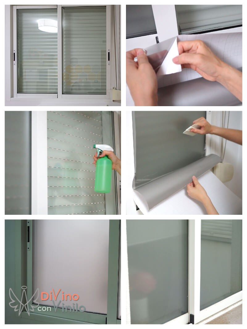 cómo instalar vinilo glaseado