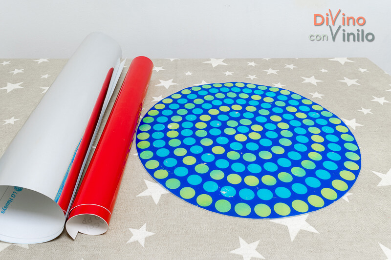 materiales para decorar salvamanteles con vinilo adhesivo