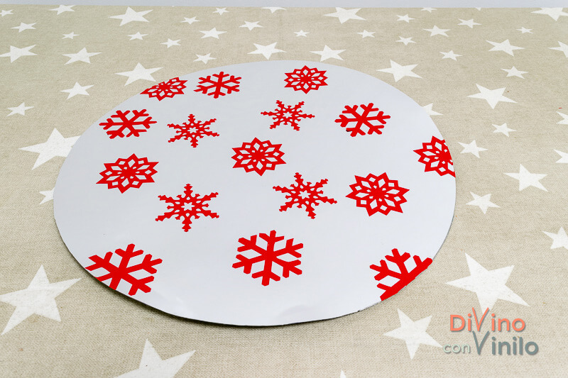 salvamanteles navideño con vinilo cromado