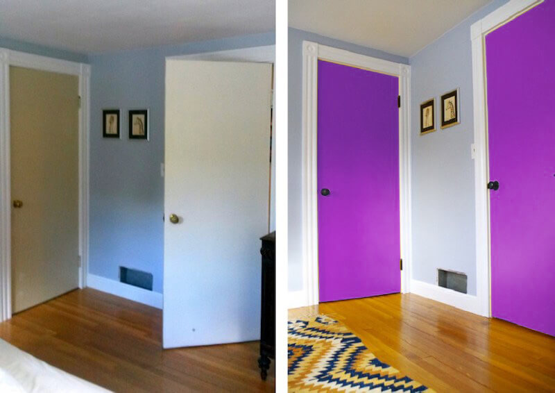 renovar las puertas con vinilo ultra violet