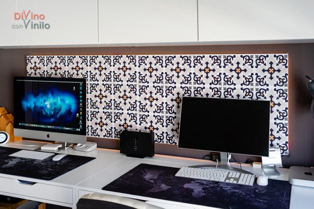 panel-led-vinilo-terminado2 panel LED forrado con vinilo de baldosas hidráulicas